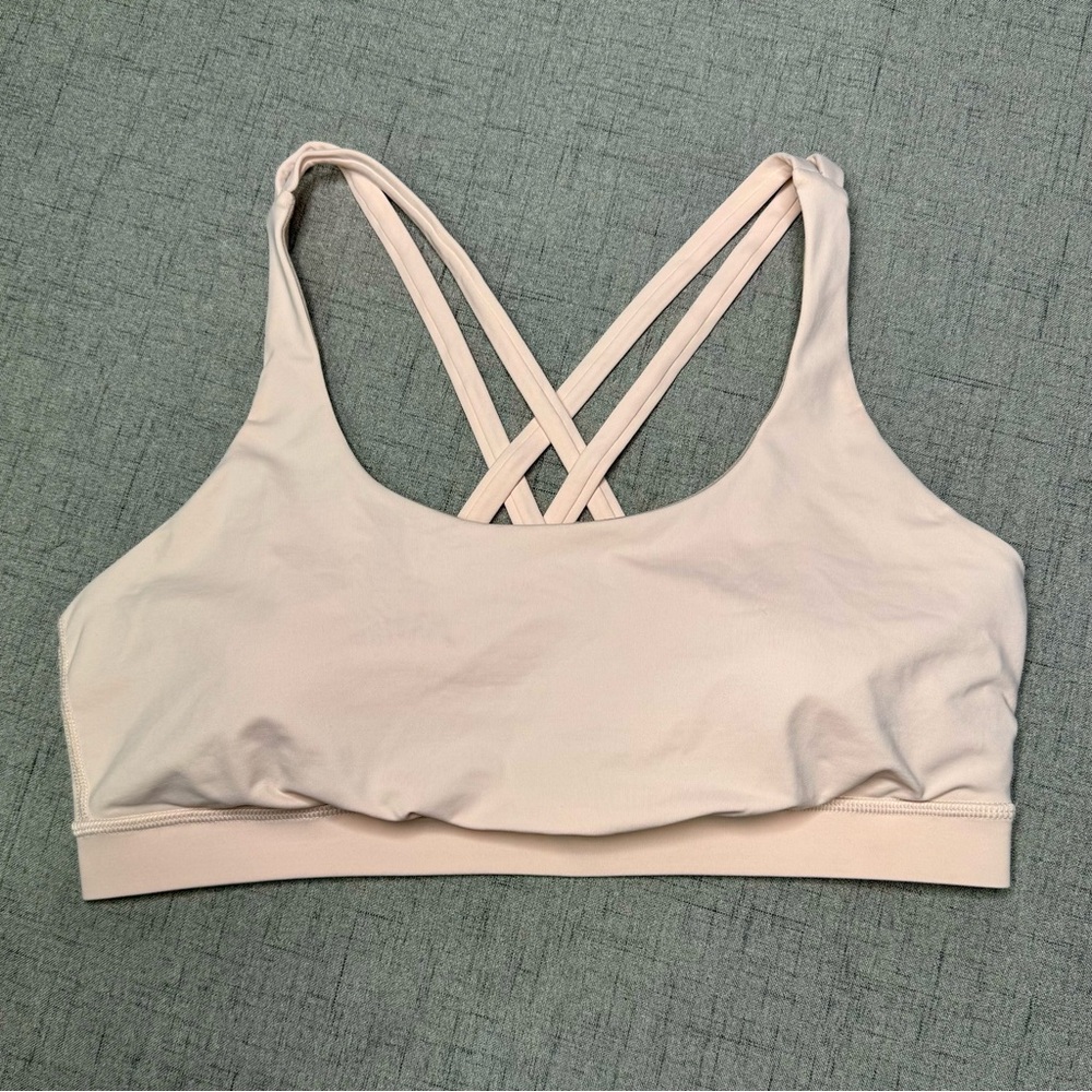 Lululemon Energy Sports Bra Strappy Back Size 12 - Picture 3 of 7
